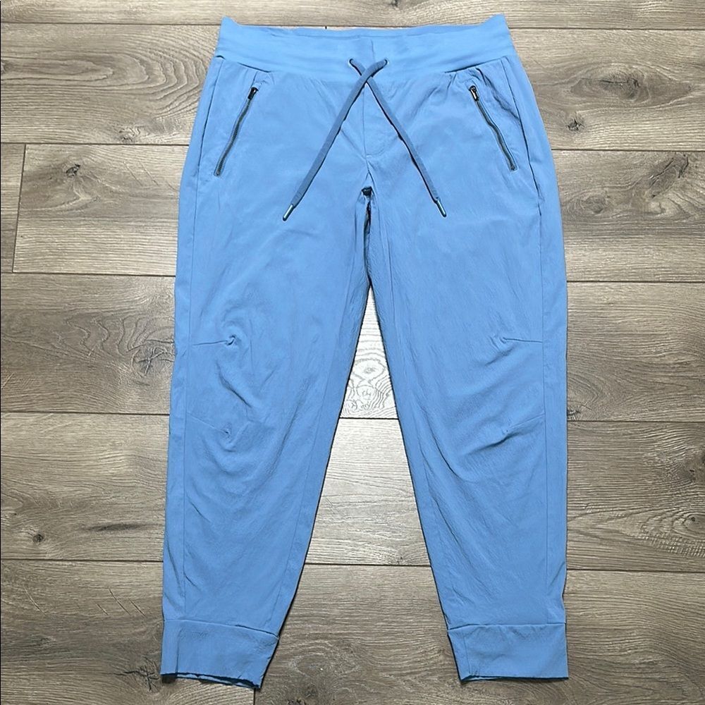 Athleta Trekkie North Jogger Blue Mid Rise Hiking Casual Pants Size 12